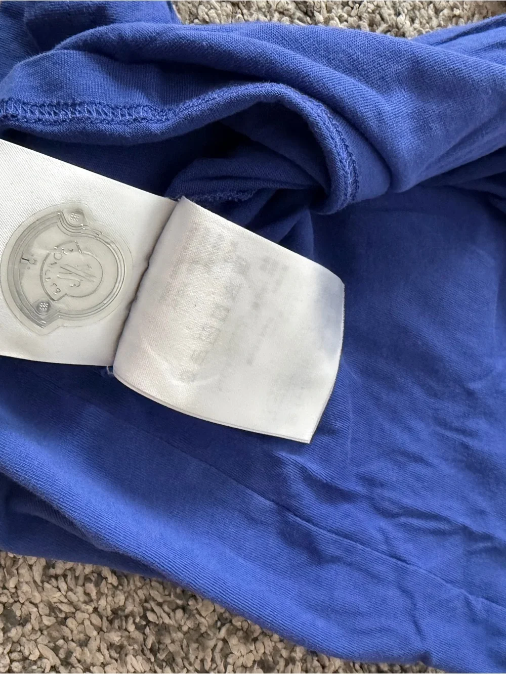 Moncler Royal Blue Logo Tee